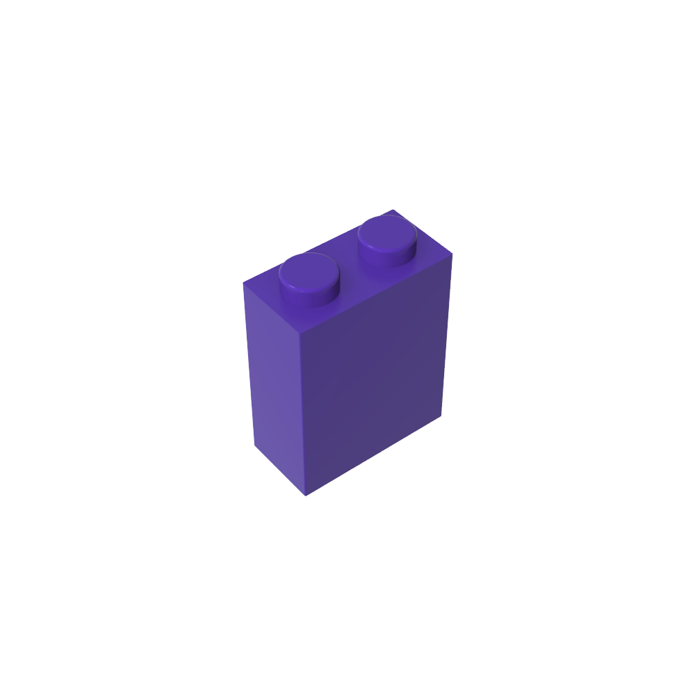 Brick 1 x 2 x 2 with Center Pin-MyGobricks