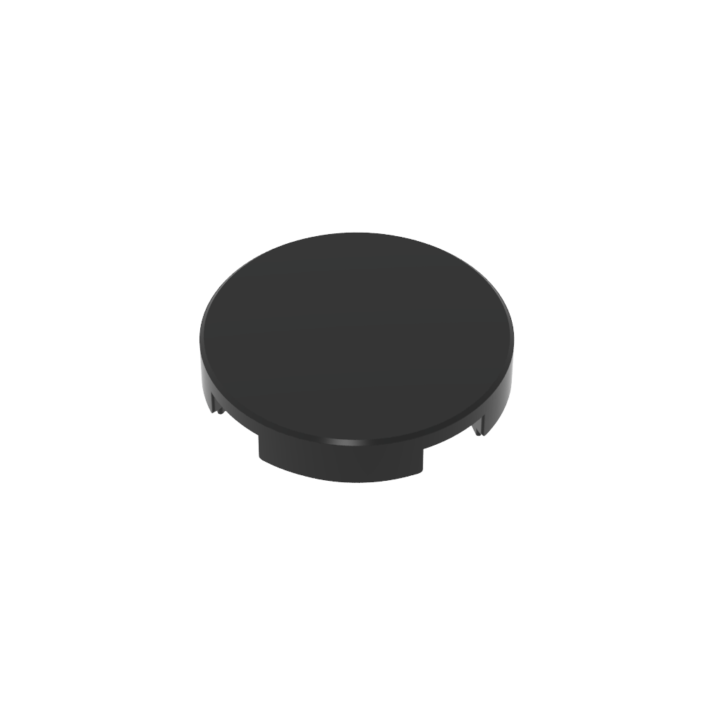 Tile Round 2 x 2 with Bottom Stud Holder-MyGobricks