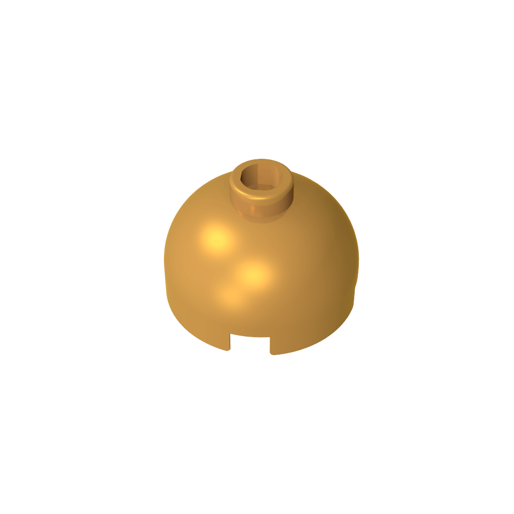 Brick Round 2 x 2 Dome Top - Blocked Open Stud without Bottom Axle Holder-MyGobricks