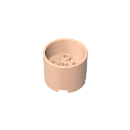 Brick Round 3 x 3 x 2 with Recessed Center with 2 x 2 Studs and Axle Hole