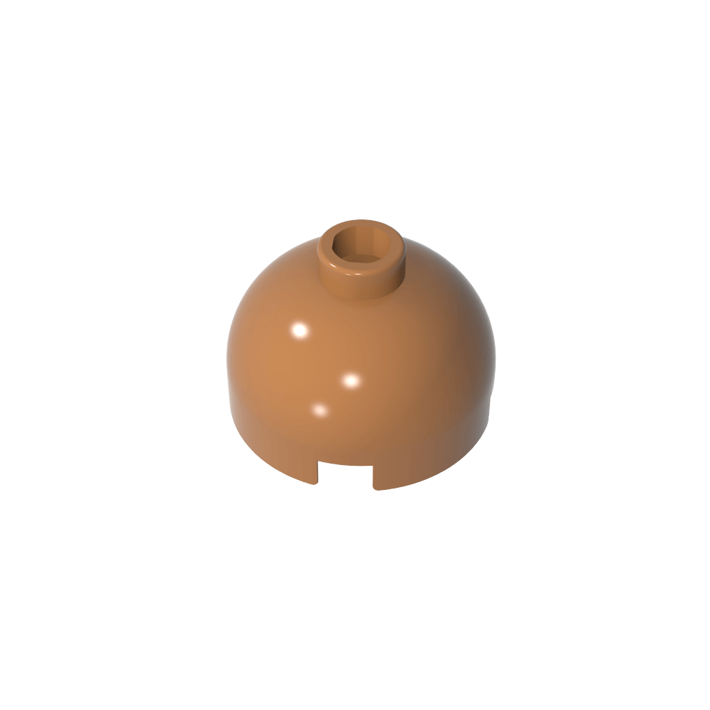 Brick Round 2 x 2 Dome Top - Blocked Open Stud without Bottom Axle Holder-MyGobricks