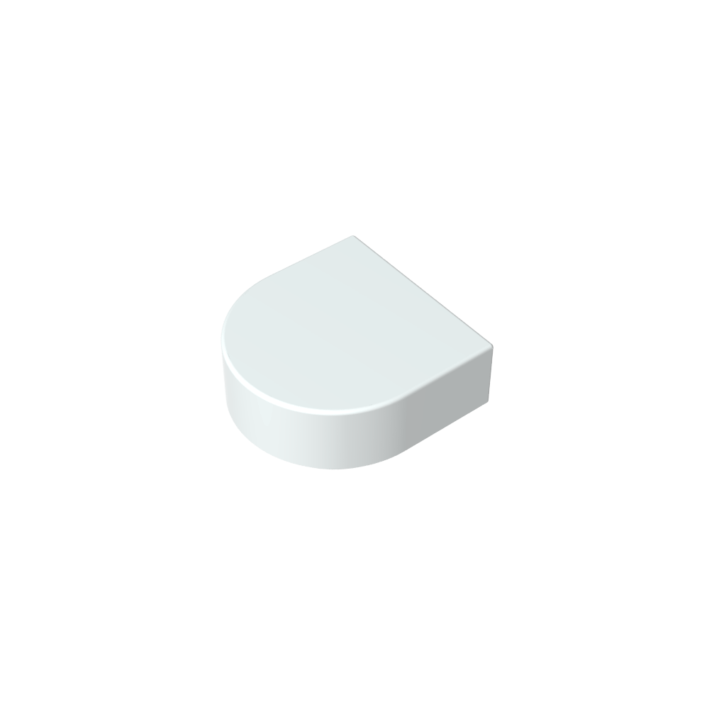 Tile 1 x 1 Half Circle