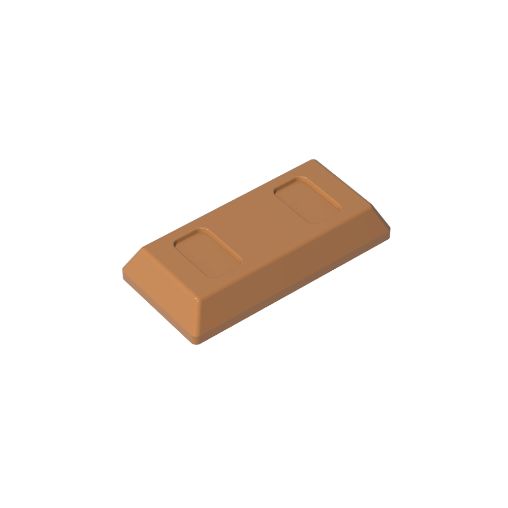 Tile Special 1 x 2 with Sloped Walls AKA Money / Gold Bar [Ingot]