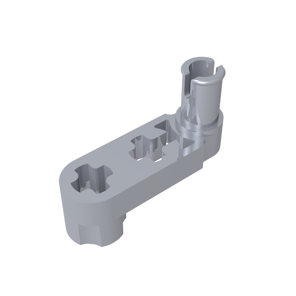Technic Beam 3 x 0.5 Liftarm with Boss and Pin / Crank-MyGobricks