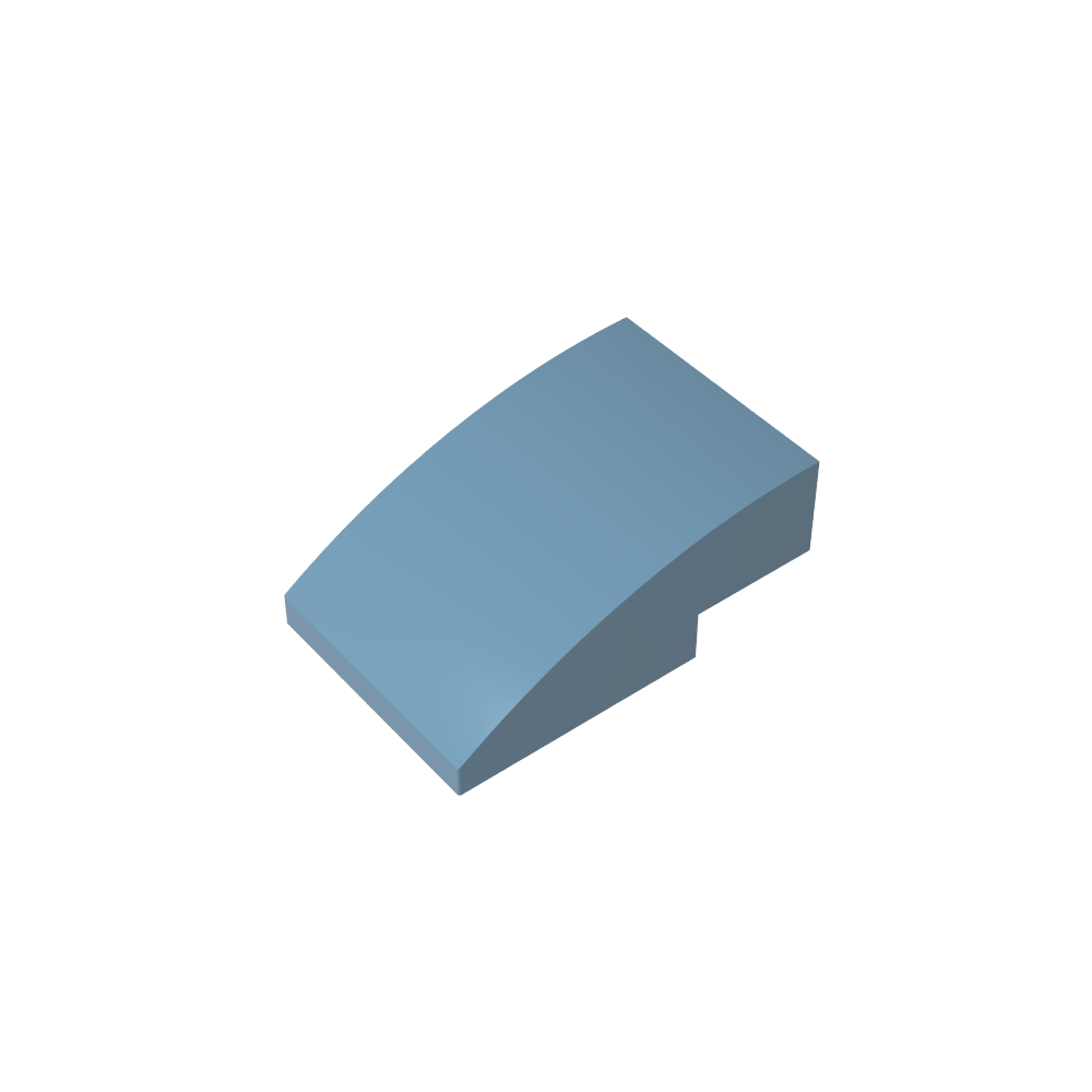 Slope Curved 3 x 2 No Studs-MyGobricks