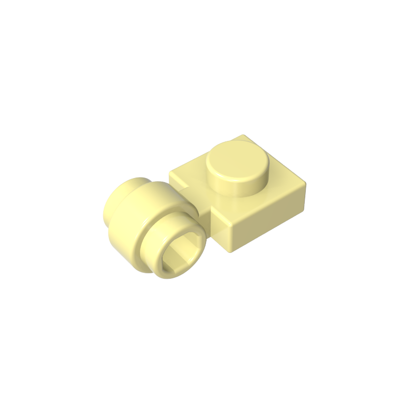 1x2 single sided hinge plate with hole