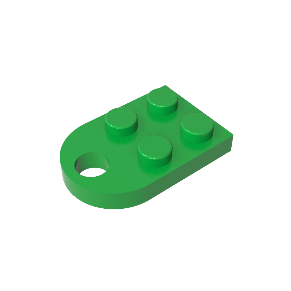 Plate Special 3 x 2 with Hole-MyGobricks