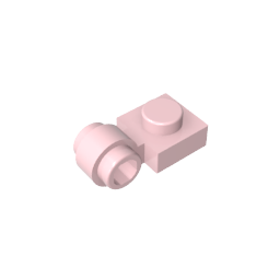 Plate Special 1 x 1 with Clip Light [Thick Ring]-MyGobricks