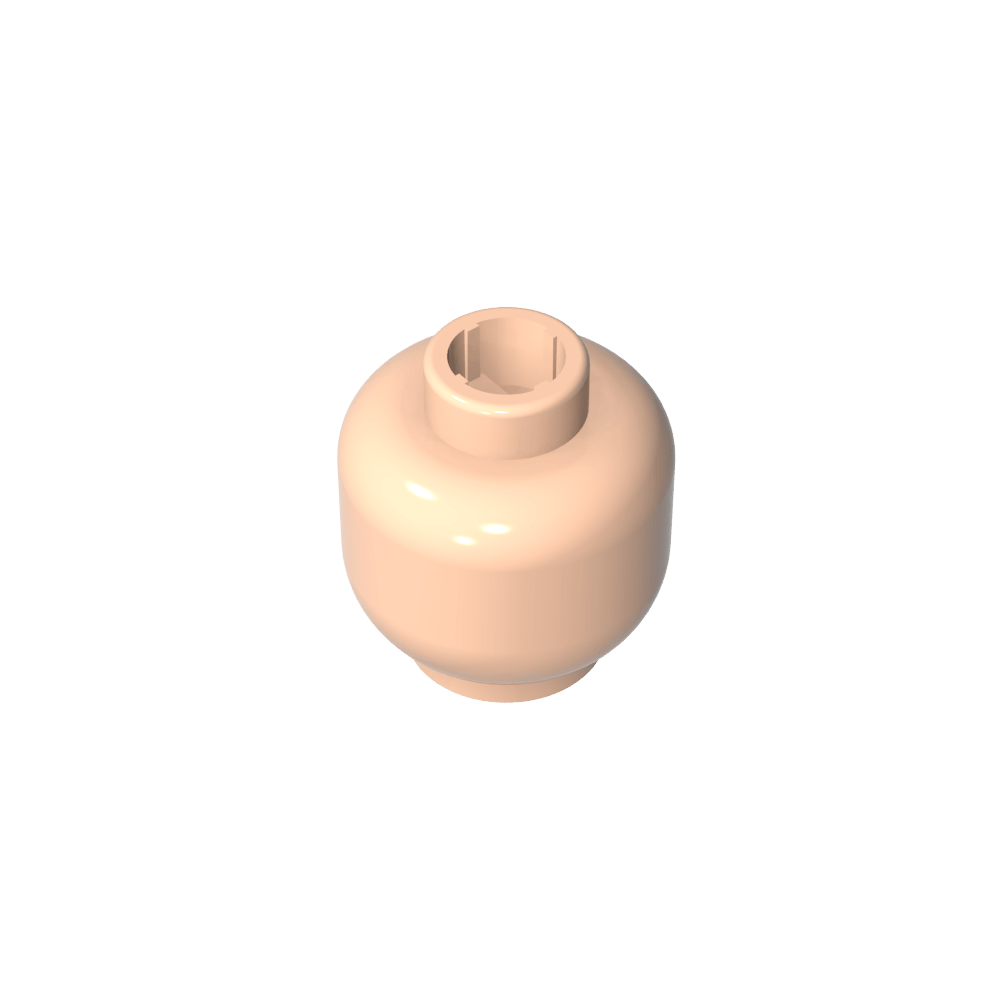 Minifig Head Plain [Blocked Open Stud]