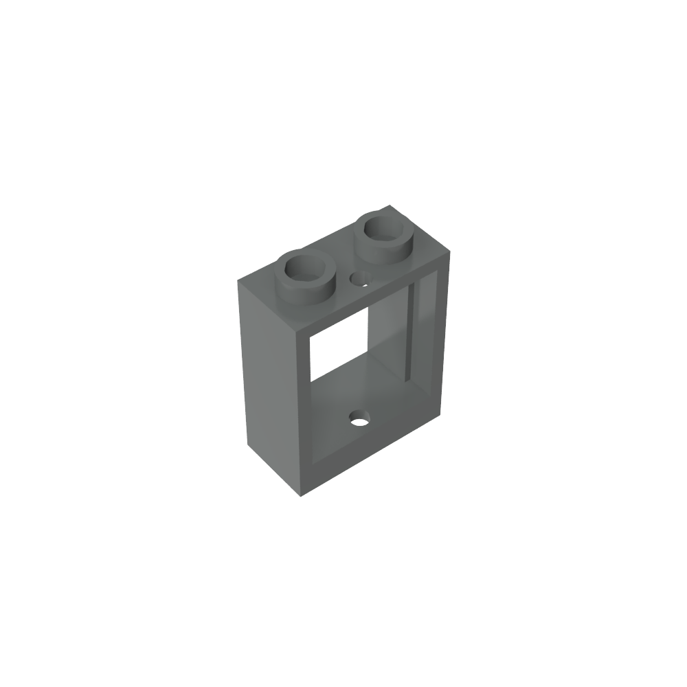 Window 1 x 2 x 2 Flat Front-MyGobricks