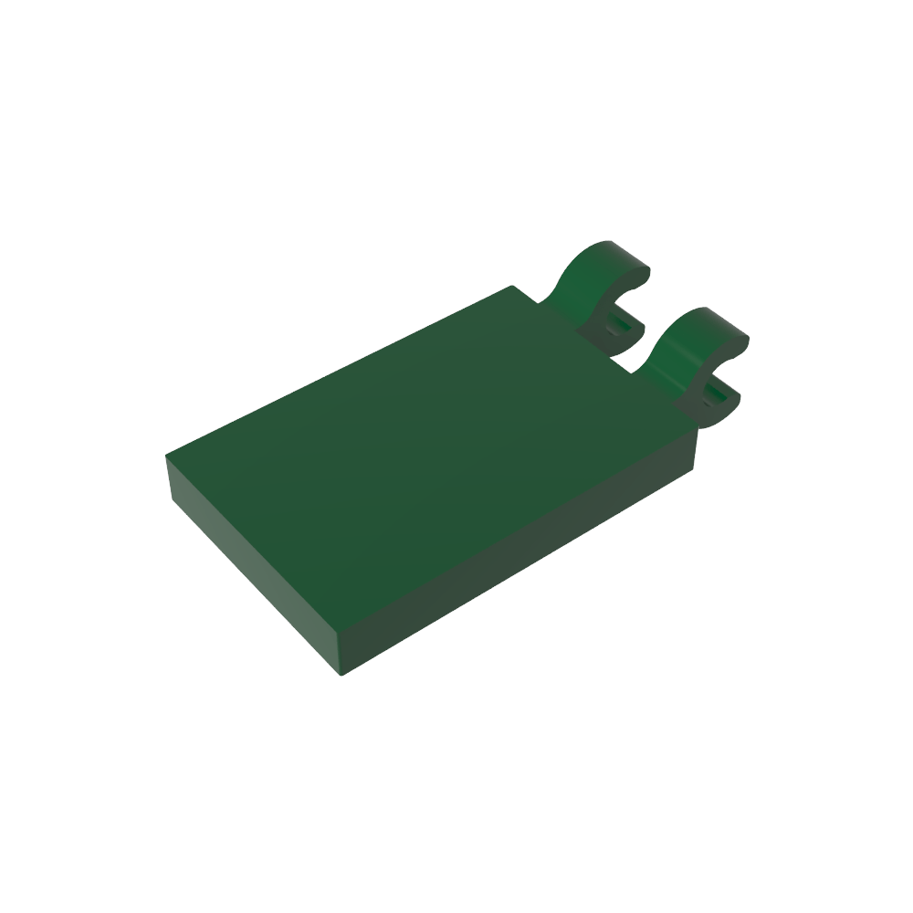 Tile Special 2 x 3 with 2 Clips [Angled Clips]-MyGobricks