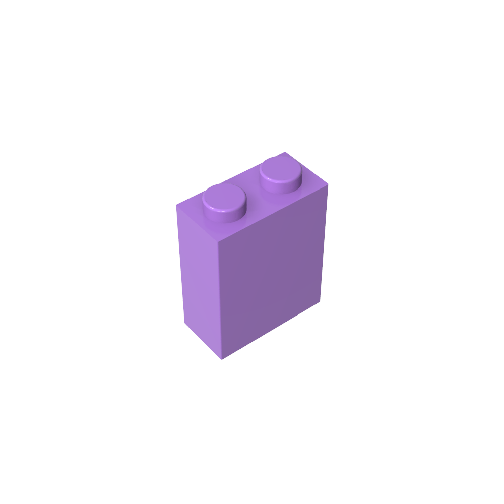 Brick 1 x 2 x 2 with Center Pin-MyGobricks