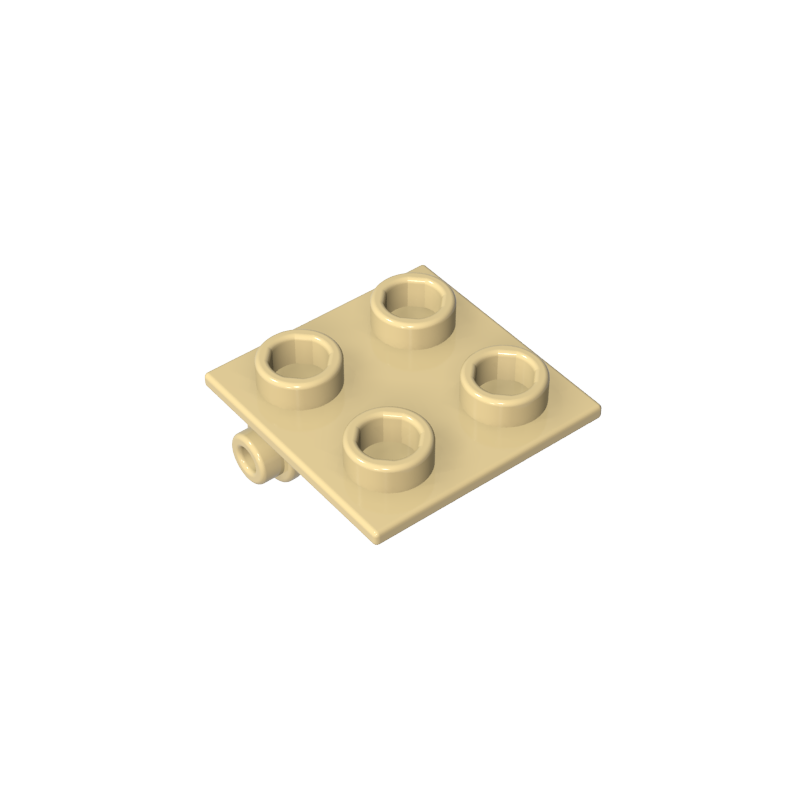 2x2 hinge plate