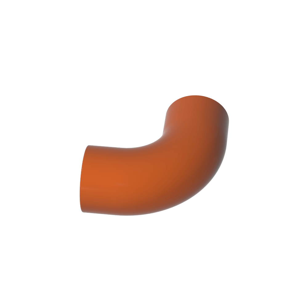 Brick Round 1 x 1 diameter Tube with 90 Degree Elbow (2 x 2 x 1) and Axle Holes (Crossholes) at each-MyGobricks
