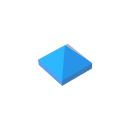 1x1 Four-sided sloped brick