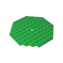 Plate Special 10 x 10 Octagonal with Hole