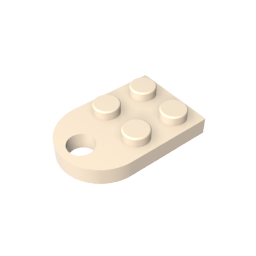Plate Special 3 x 2 with Hole-MyGobricks