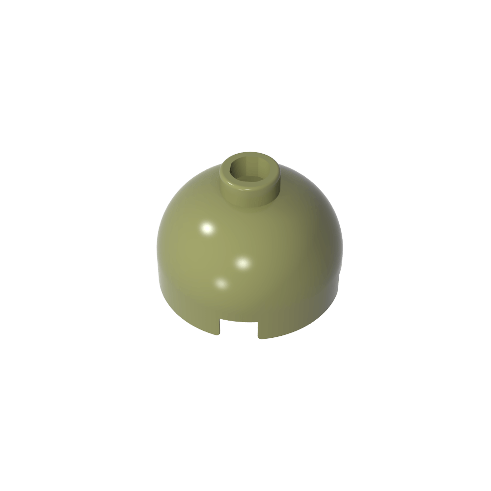 Brick Round 2 x 2 Dome Top - Blocked Open Stud without Bottom Axle Holder-MyGobricks