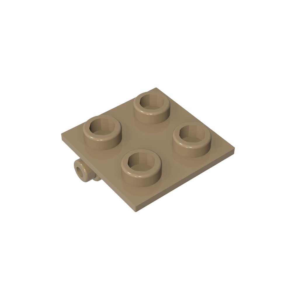 Hinge Brick 2 x 2 Top Plate Thin-MyGobricks