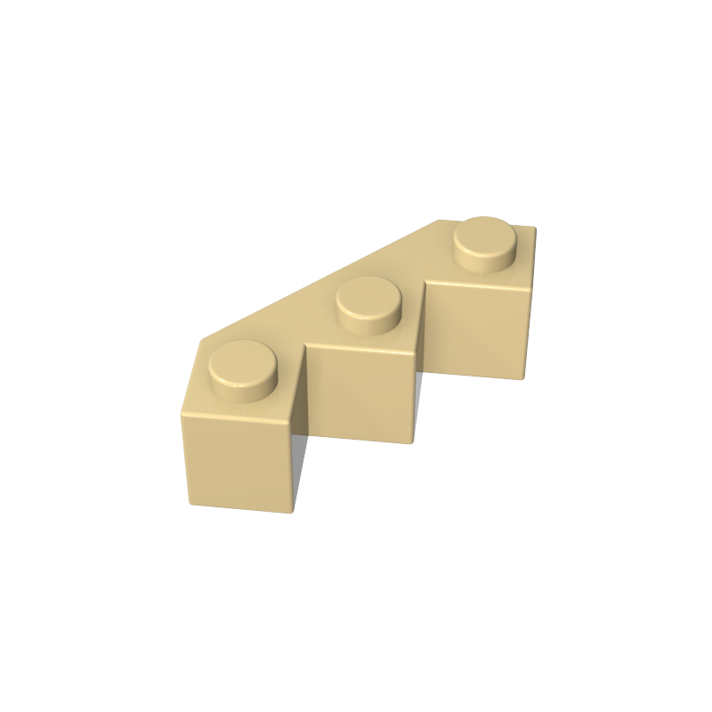 3x3 multi-faceted brick city wall inclined bricks