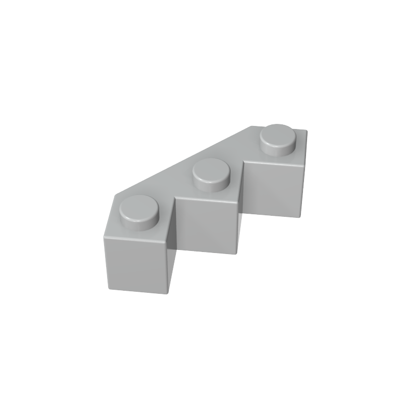 3x3 multi-faceted brick city wall inclined bricks