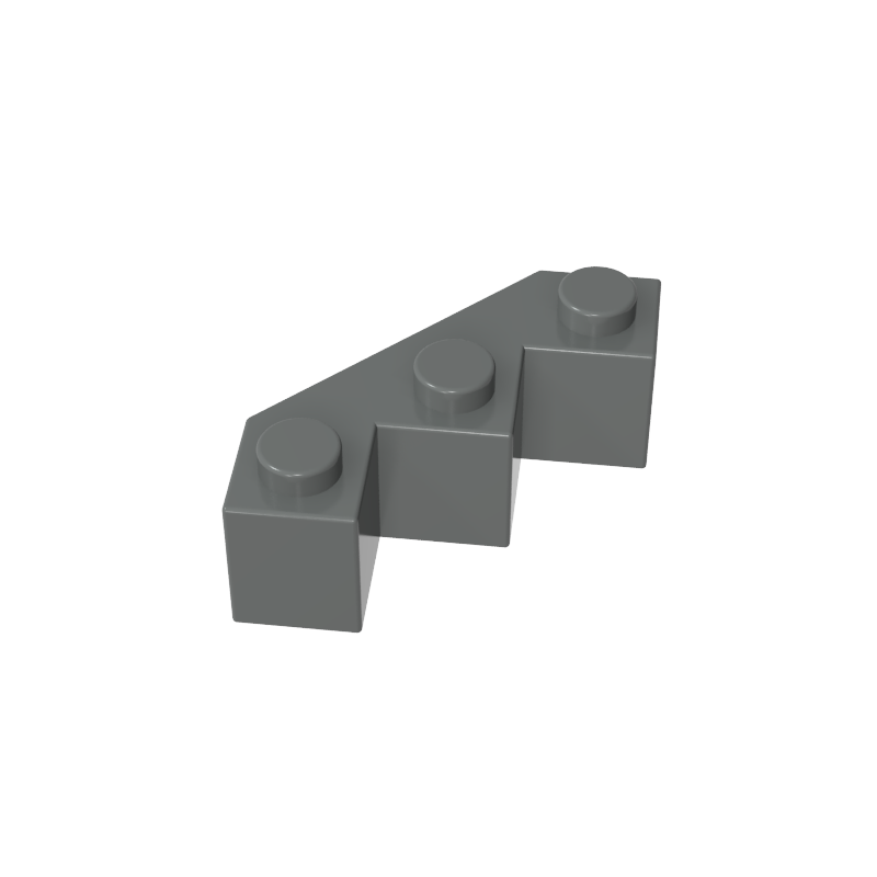 3x3 multi-faceted brick city wall inclined bricks
