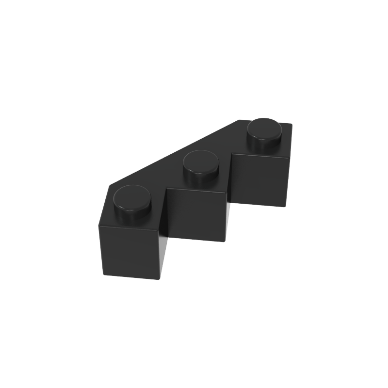 3x3 multi-faceted brick city wall inclined bricks