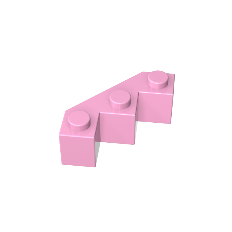 3x3 Multi-faceted Brick City Wall Inclined Bricks
