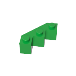 Wedge 3 x 3 Facet-MyGobricks