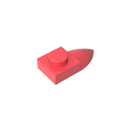 Plate Special 1 x 1 with Tooth