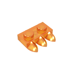Plate Special 1 x 2 with Three Teeth [Tri-Tooth]-MyGobricks