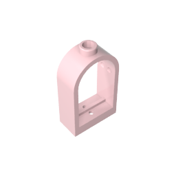 Window 1 x 2 x 2 2/3 with Rounded Top-MyGobricks