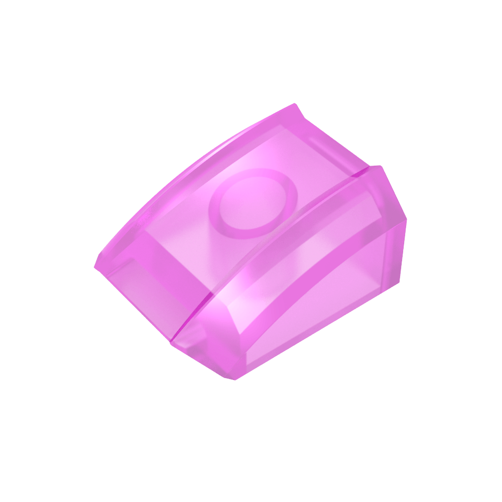 Slope Curved 2 x 2 with Lip, No Studs-MyGobricks