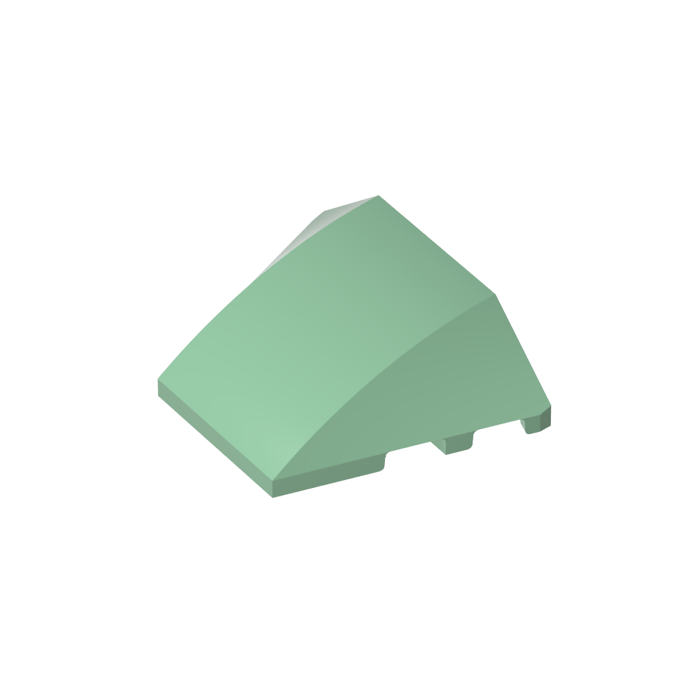 Wedge Curved 4 x 3 No Studs [Plain]-MyGobricks