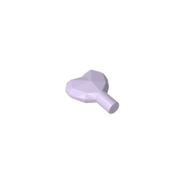 Rock - Heart Jewel with Shaft