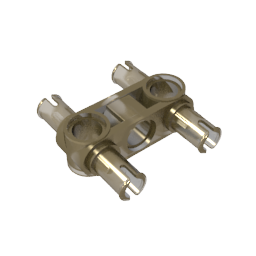 Technic Pin Connector Hub Perpendicular 3L with 4 Pins