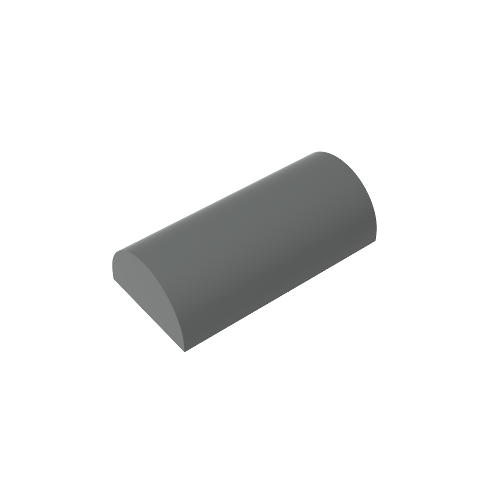 Brick Curved 2 x 4 No Studs, Curved Top-MyGobricks
