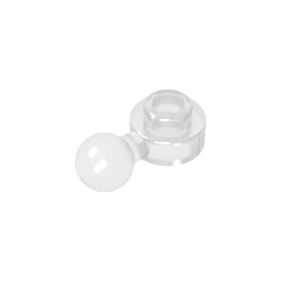 Plate, Round 1 x 1 with Towball [Undetermined Hole Type]