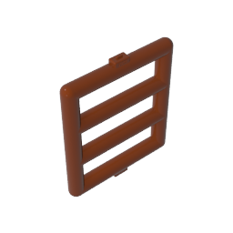 Bar 1 x 4 x 3 Window [Side Tabs]-MyGobricks