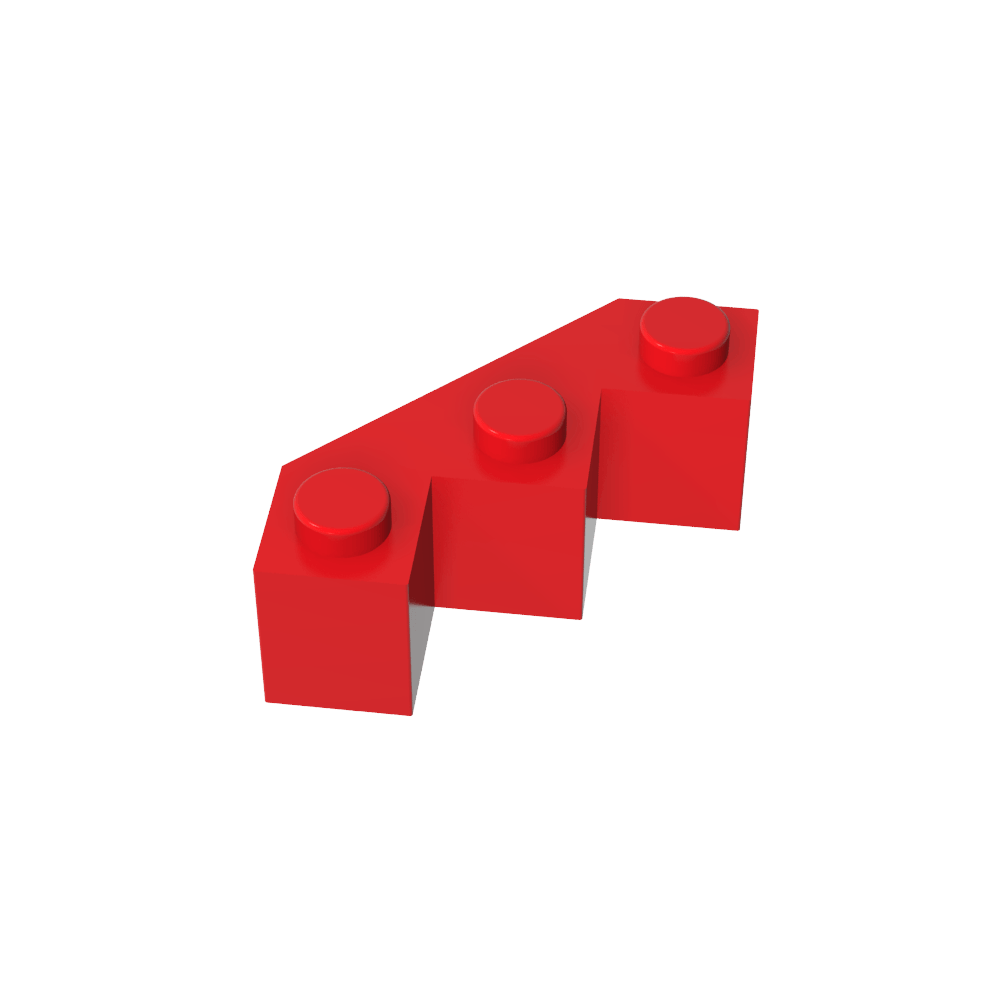 Wedge 3 x 3 Facet-MyGobricks