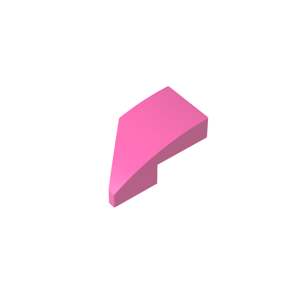 Slope Curved 2 x 1 with Stud Notch Right