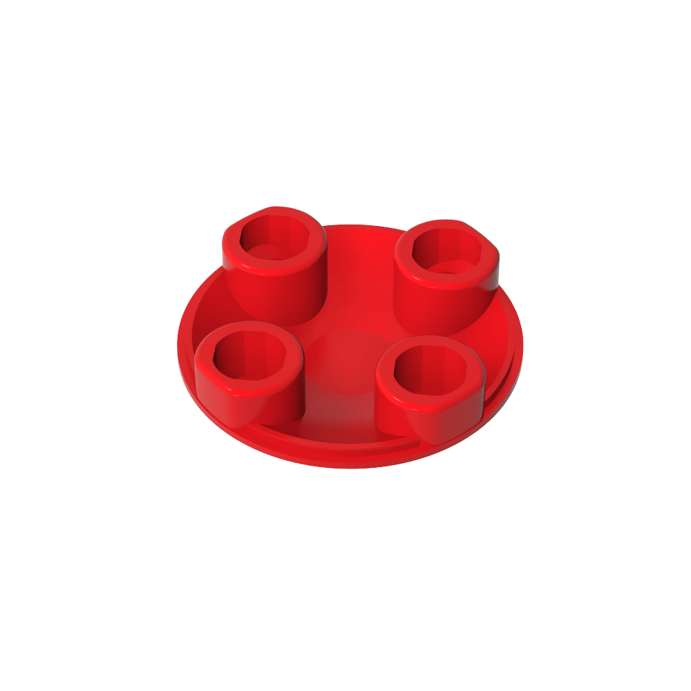 Plate Round 2 x 2 with Rounded Bottom [Boat Stud]
