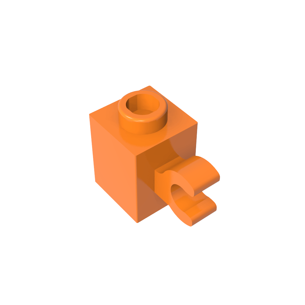 Brick Special 1 x 1 with Clip Horizontal-MyGobricks