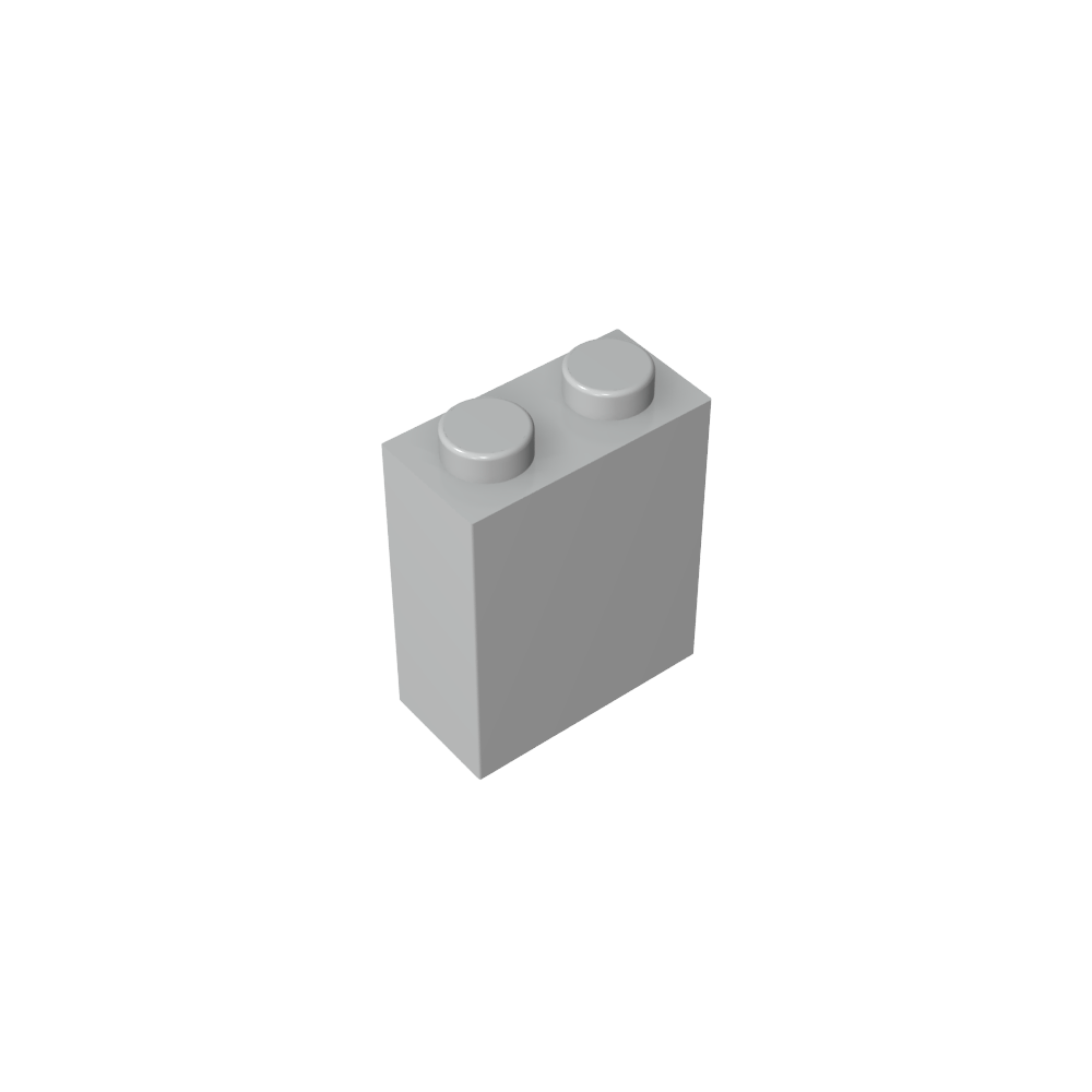 Brick 1 x 2 x 2 with Center Pin-MyGobricks