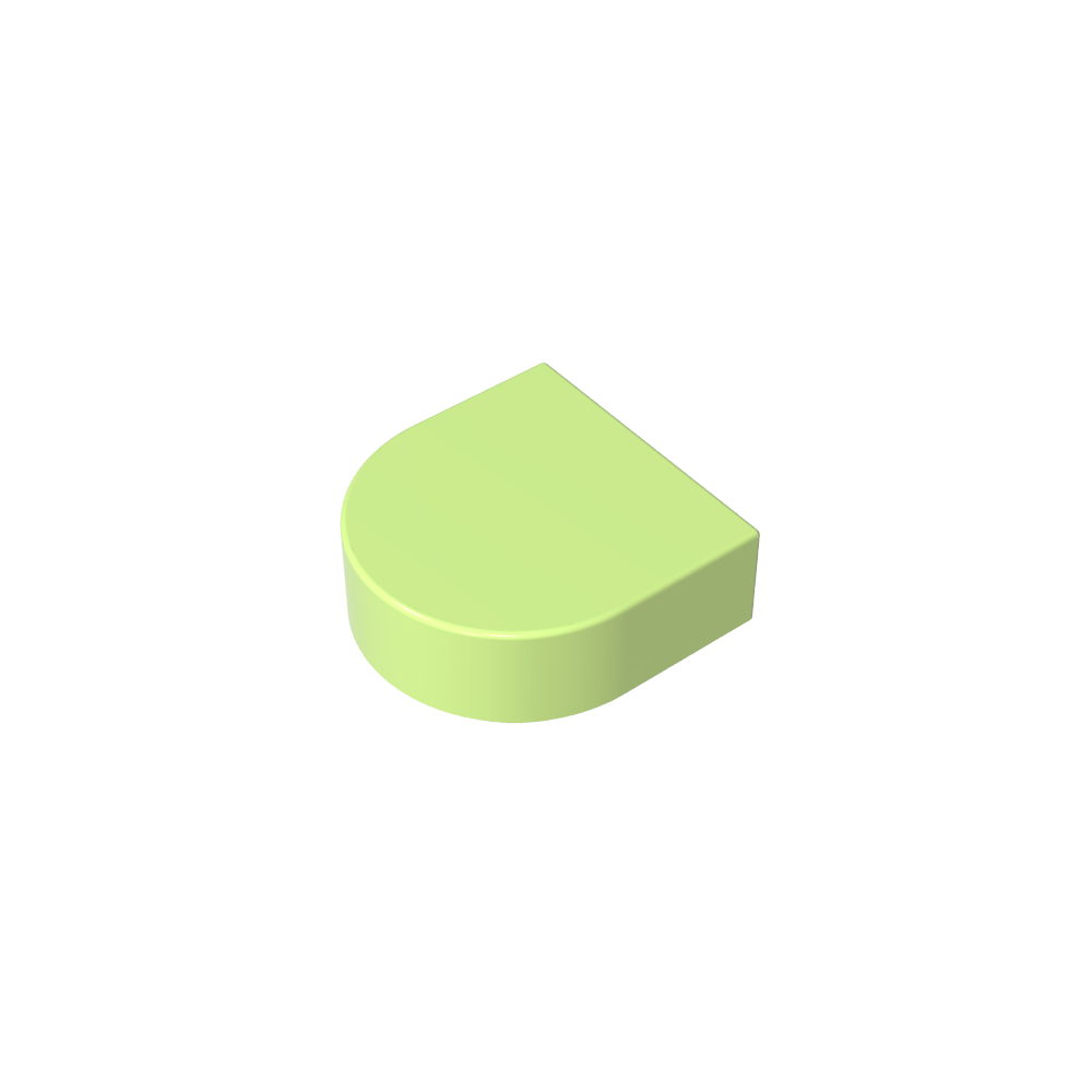 Tile 1 x 1 Half Circle