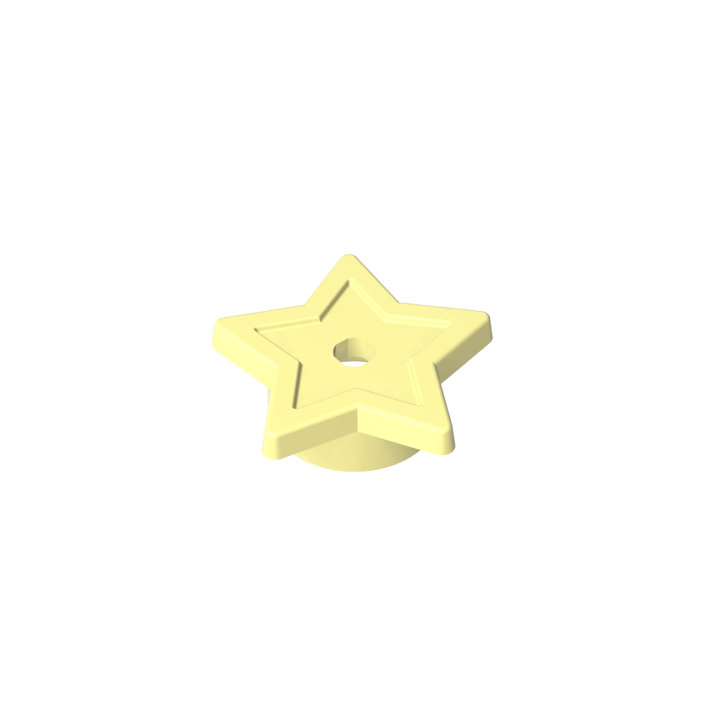 Star with Stud Holder-MyGobricks