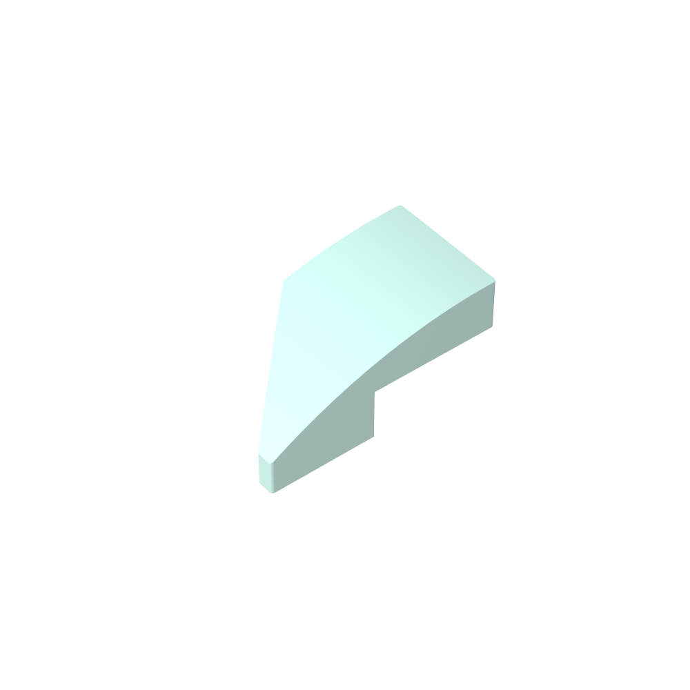 Slope Curved 2 x 1 with Stud Notch Right