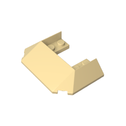 Wedge Sloped 45° 6 x 4 Double / 33° [Train Roof]