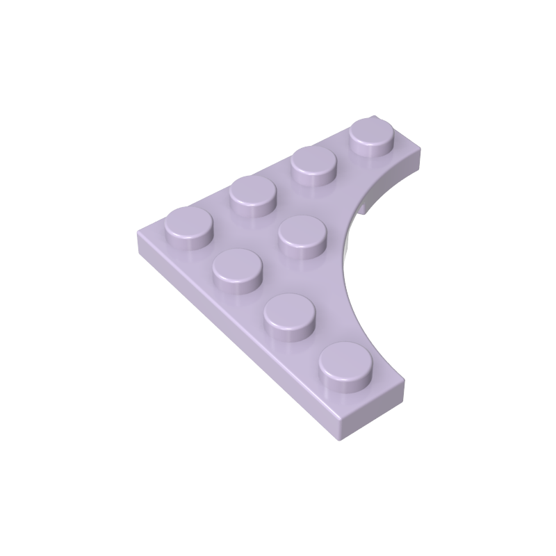 4x4 1/4 circle inner arc wedge plate