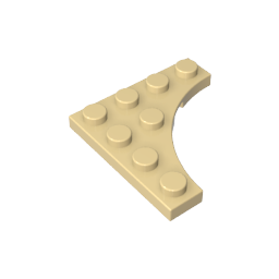 Plate Special 4 x 4 with Curved Cutout